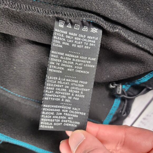 Harley-Davidson Miss Enthusiast Jacket XS Blue Black Soft Shell Hoodie Motorcycl - Picture 8 of 12